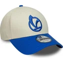 new-era-curved-brim-9forty-contrast-visor-vespa-piaggio-beige-and-blue-adjustable-cap