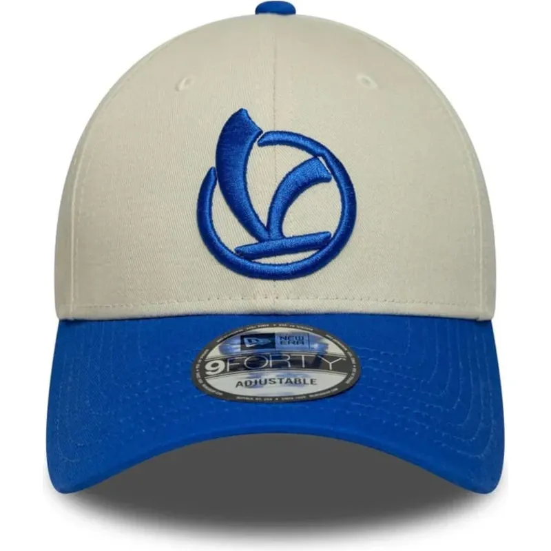 new-era-curved-brim-9forty-contrast-visor-vespa-piaggio-beige-and-blue-adjustable-cap