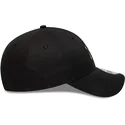 new-era-curved-brim-brown-logo-9forty-faux-pony-infill-new-york-yankees-mlb-black-adjustable-cap