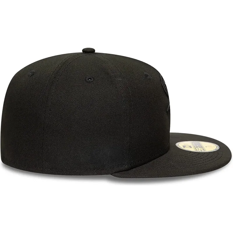new-era-flat-brim-black-logo-59fifty-chicago-white-sox-mlb-black-fitted-cap