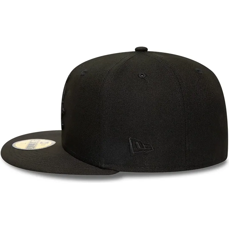 new-era-flat-brim-black-logo-59fifty-chicago-white-sox-mlb-black-fitted-cap