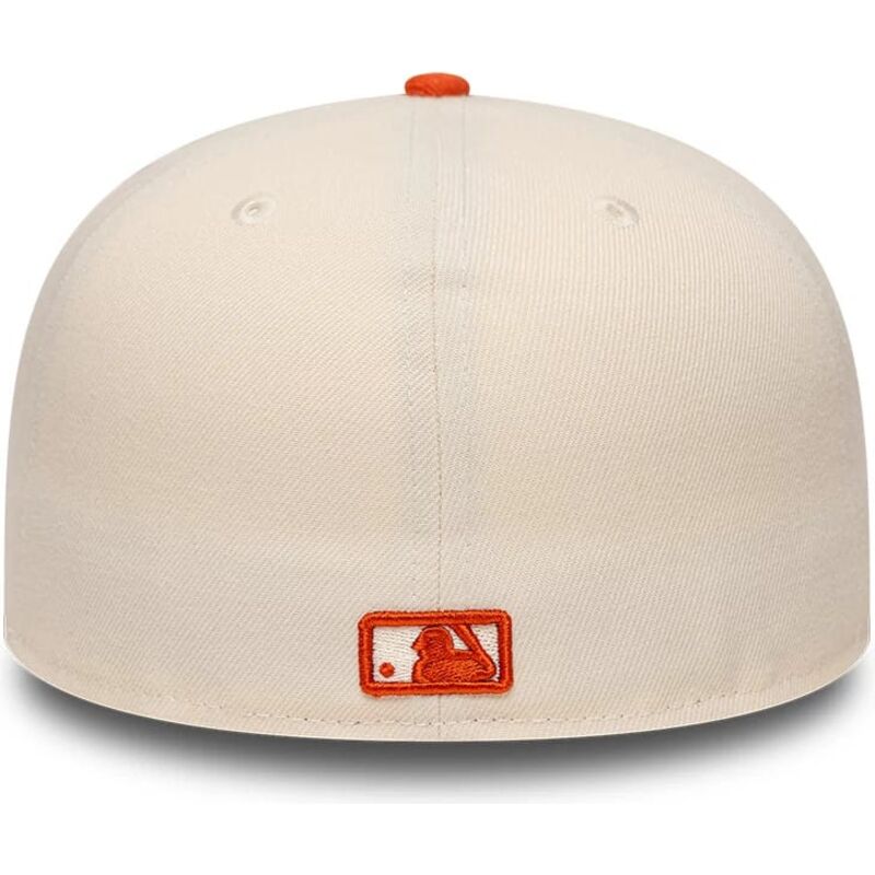 new-era-flat-brim-orange-logo-59fifty-league-essential-new-york-yankees-mlb-beige-and-orange-fitted-cap