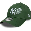 new-era-curved-brim-9forty-food-icon-new-york-yankees-mlb-green-adjustable-cap