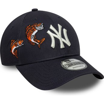New Era Curved Brim 9FORTY Outdoor Icon New York Yankees MLB Navy Blue Adjustable Cap