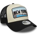 new-era-a-frame-license-plate-new-york-black-and-beige-trucker-hat