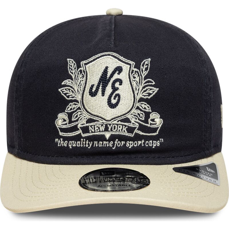 new-era-curved-brim-19twenty-washed-graphic-navy-blue-and-beige-adjustable-cap