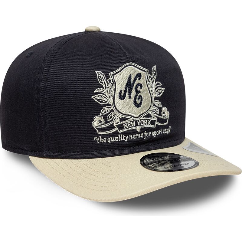 new-era-curved-brim-19twenty-washed-graphic-navy-blue-and-beige-adjustable-cap