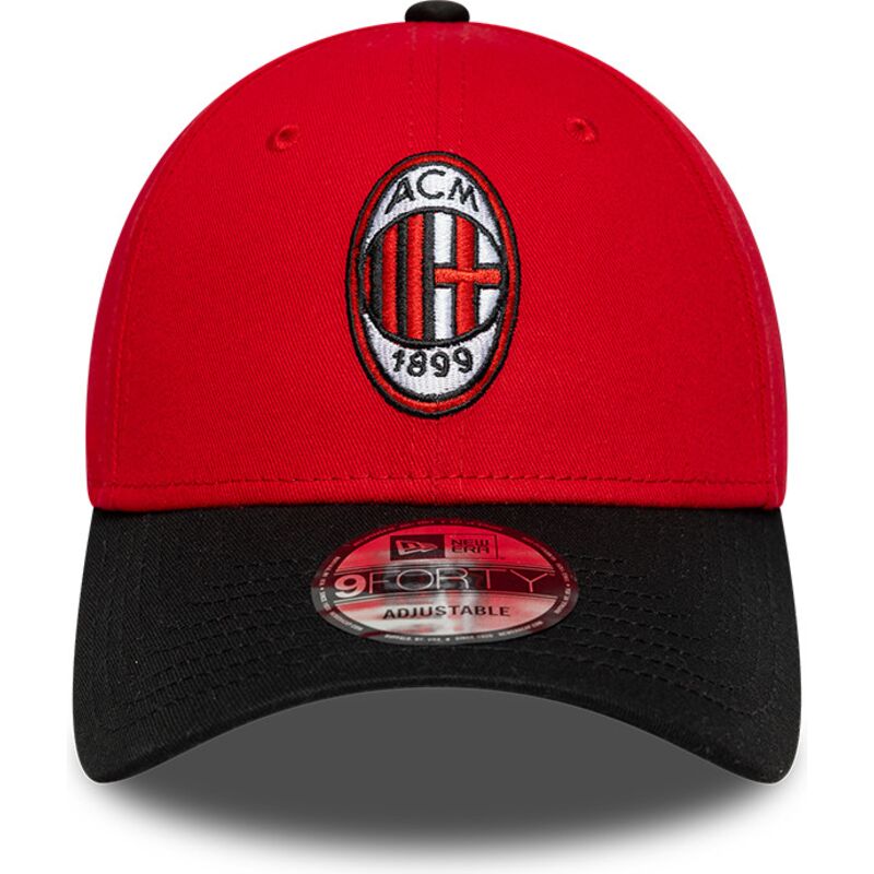 new-era-curved-brim-9forty-contrast-ac-milan-serie-a-red-and-black-adjustable-cap