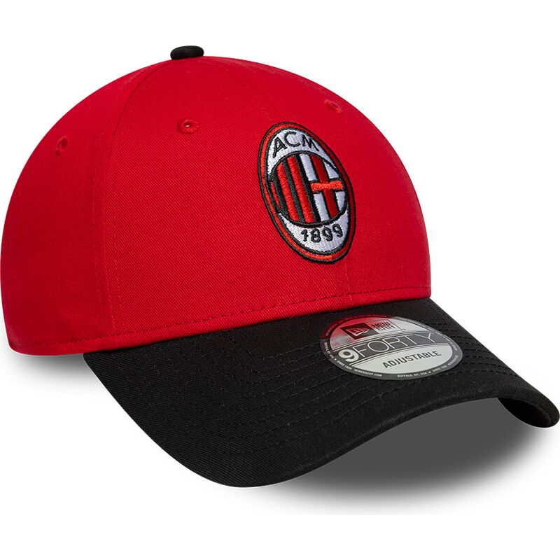 new-era-curved-brim-9forty-contrast-ac-milan-serie-a-red-and-black-adjustable-cap