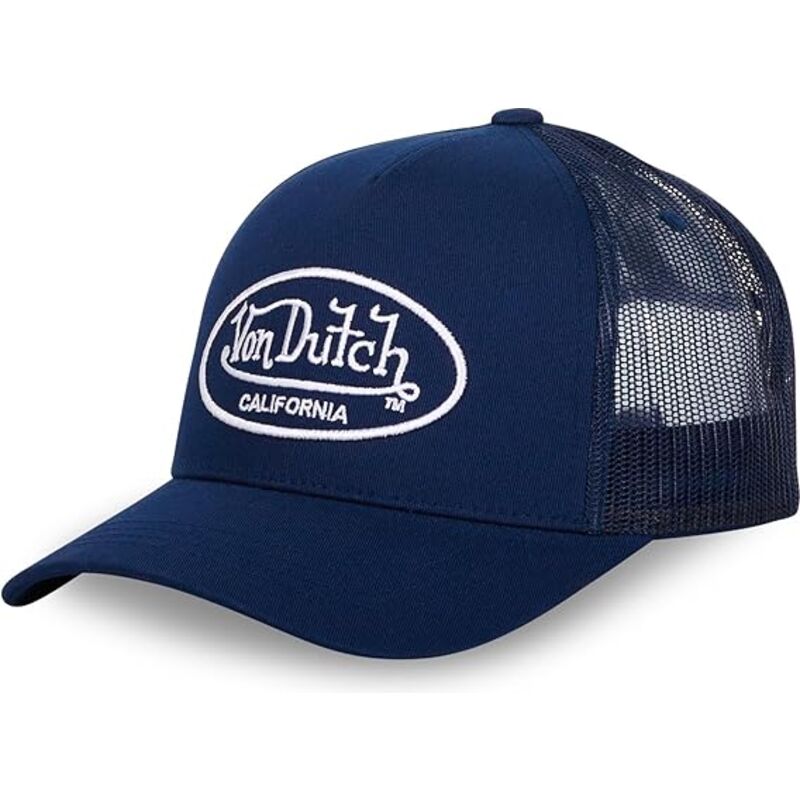 von-dutch-lof-b20-navy-blue-adjustable-trucker-hat von-dutch-lof-b20-navy-blue-adjustable-trucker-hat