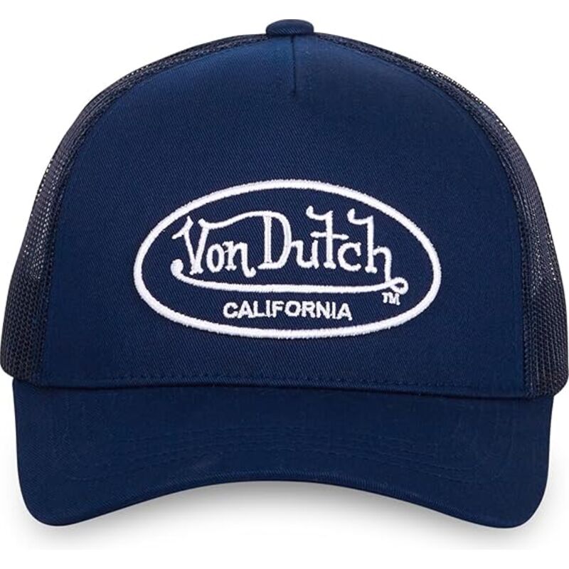 von-dutch-lof-b20-navy-blue-adjustable-trucker-hat von-dutch-lof-b20-navy-blue-adjustable-trucker-hat