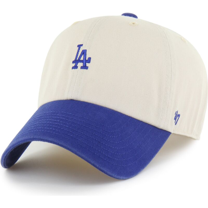 47-brand-curved-brim-clean-up-base-runner-two-tone-los-angeles-dodgers-mlb-beige-and-blue-adjustable-cap 47-brand-curved-brim-clean-up-base-runner-two-tone-los-angeles-dodgers-mlb-beige-and-blue-adjustable-cap