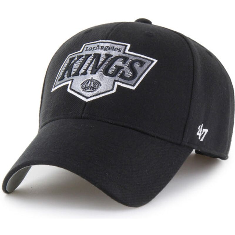 47-brand-curved-brim-mvp-essential-los-angeles-kings-nhl-black-adjustable-cap
