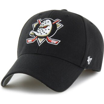 47 Brand Curved Brim MVP Essential Anaheim Ducks NHL Black Adjustable Cap