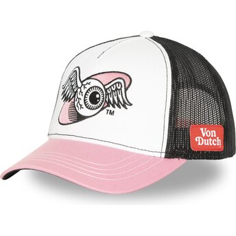 Von Dutch OEIL Pink and Black Trucker Hat