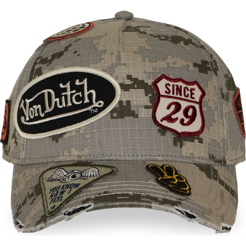 von-dutch-curved-brim-kamo03-camouflage-snapback-cap von-dutch-curved-brim-kamo03-camouflage-snapback-cap