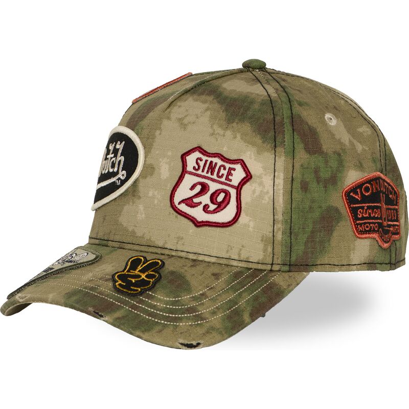 von-dutch-curved-brim-kamo04-camouflage-snapback-cap von-dutch-curved-brim-kamo04-camouflage-snapback-cap