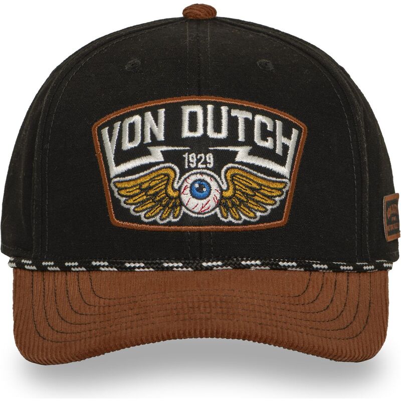 von-dutch-curved-brim-sem16-brown-snapback-cap von-dutch-curved-brim-sem16-brown-snapback-cap