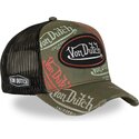von-dutch-cafe12-green-and-black-trucker-hat