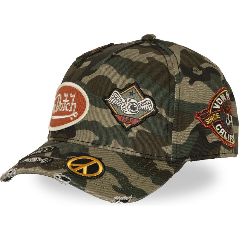 von-dutch-curved-brim-kamo01-camouflage-snapback-cap von-dutch-curved-brim-kamo01-camouflage-snapback-cap