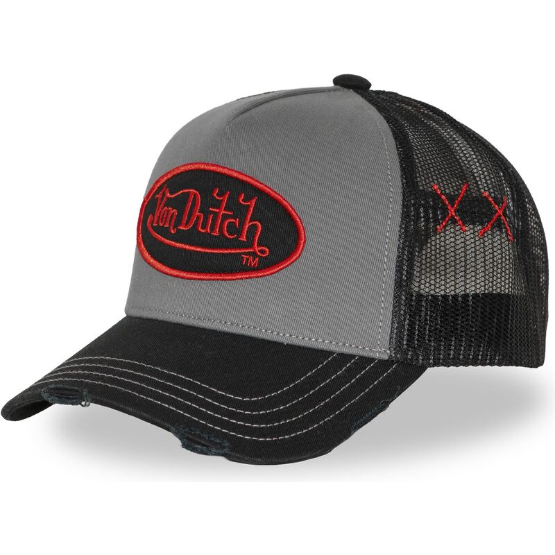 von-dutch-used-17-grey-and-black-trucker-hat von-dutch-used-17-grey-and-black-trucker-hat