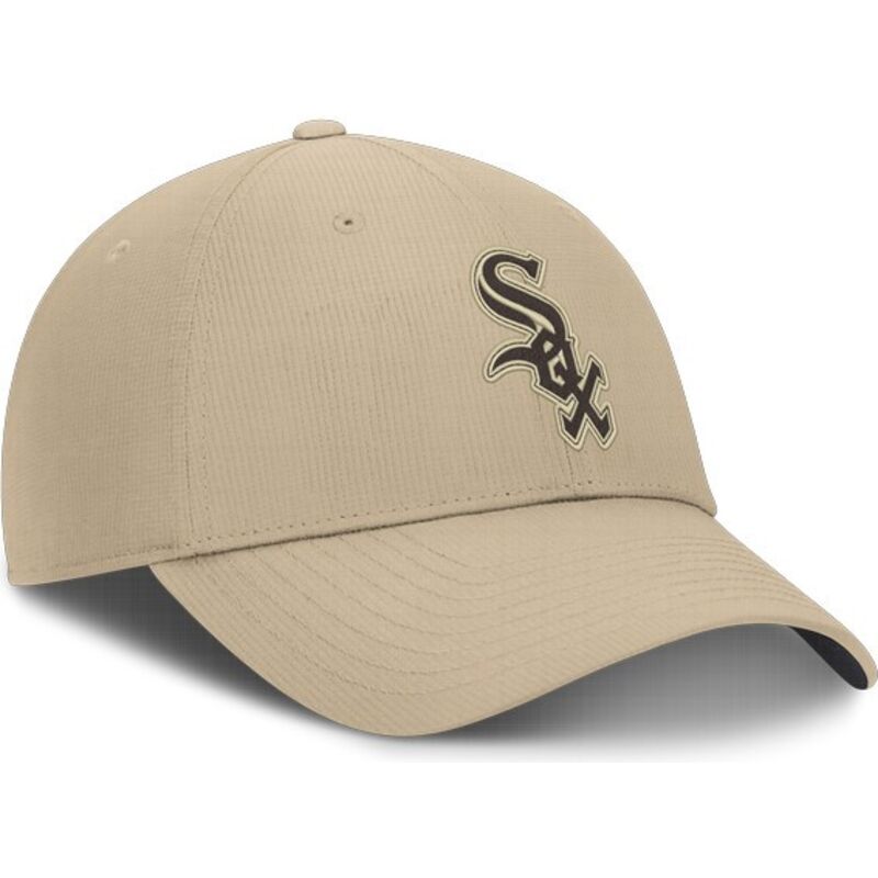 nike-curved-brim-brown-logo-club-structured-uv-poly-ripstop-chicago-white-sox-mlb-beige-adjustable-cap nike-curved-brim-brown-logo-club-structured-uv-poly-ripstop-chicago-white-sox-mlb-beige-adjustable-cap