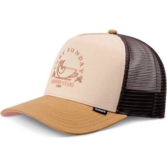 Djinns HFT Lazy Bird Beige and Brown Trucker Hat