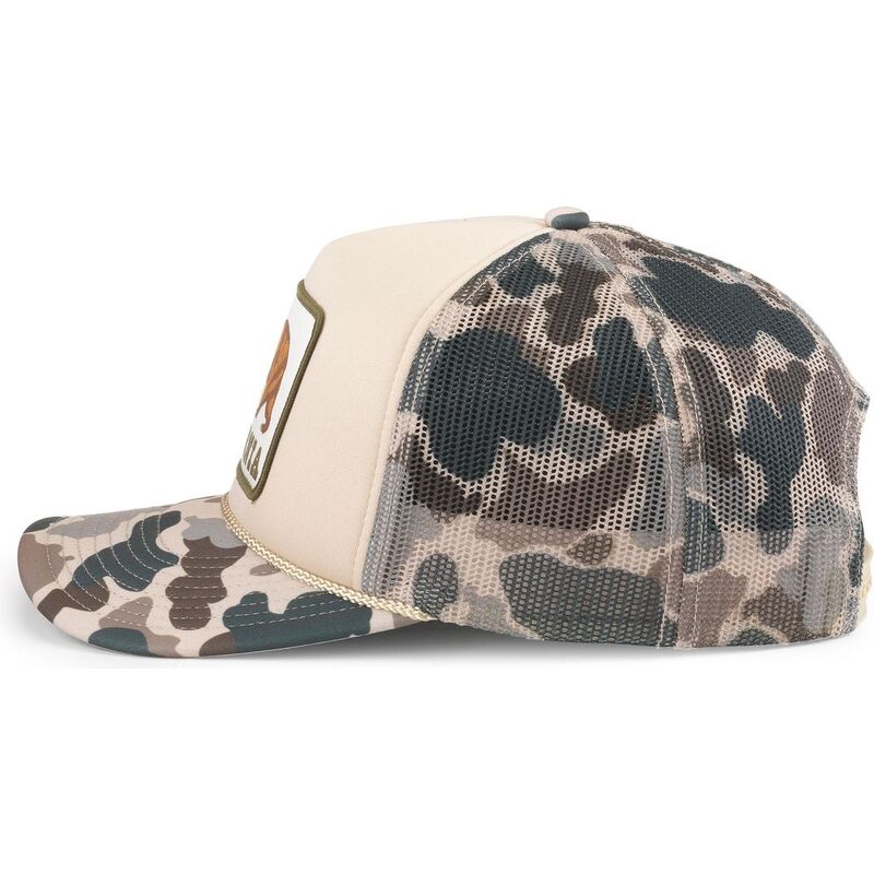 american-needle-mallard-foamy-california-bear-camouflage-and-beige-trucker-hat american-needle-mallard-foamy-california-bear-camouflage-and-beige-trucker-hat