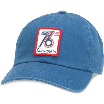 American Needle Curved Brim Hepcat Chevrolet 76 Blue Adjustable Cap