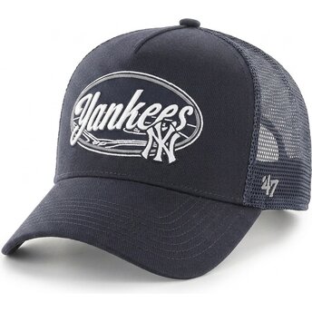 47 Brand Enfield Offside DT New York Yankees MLB Navy Blue Trucker Hat
