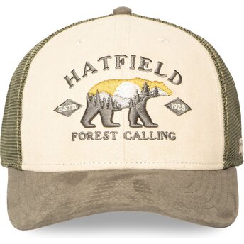 Hatfield SEMI BEA Green and Beige Trucker Hat