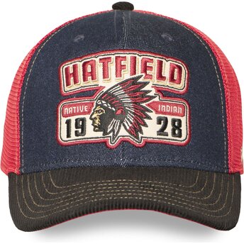 Hatfield SEMI NAT Navy Blue, Red and Black Trucker Hat