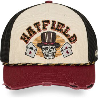 Hatfield PCS ACE Beige, Red and Black Trucker Hat