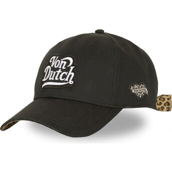 Von Dutch Curved Brim NOEUD Black Adjustable Cap