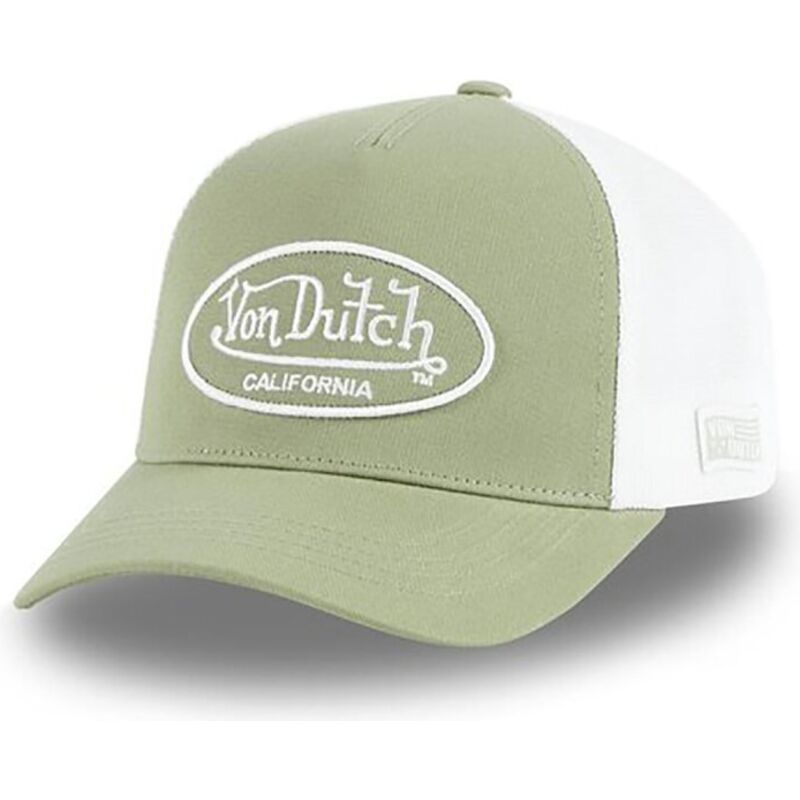 von-dutch-lof-b29b-green-and-white-adjustable-trucker-hat von-dutch-lof-b29b-green-and-white-adjustable-trucker-hat