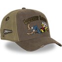 capslab-curved-brim-lucky-luke-lck4-luc-brown-and-green-snapback-cap