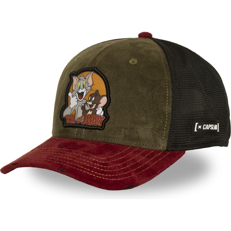 capslab-tom-and-jerry-taj9-taj-looney-tunes-multicolor-trucker-hat capslab-tom-and-jerry-taj9-taj-looney-tunes-multicolor-trucker-hat