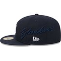 new-era-flat-brim-59fifty-side-script-new-york-yankees-mlb-navy-blue-fitted-cap