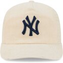 new-era-curved-brim-navy-blue-logo-19twenty-na-lifestyle-f1-new-york-yankees-mlb-beige-adjustable-cap