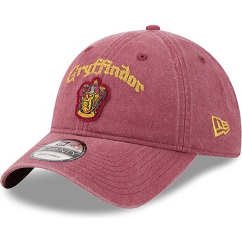 New Era Curved Brim 9TWENTY NA Lifestyle F1 Harry Potter Gryffindor Red Adjustable Cap