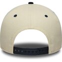 new-era-curved-brim-e-frame-wordmark-suede-new-york-yankees-mlb-beige-and-navy-blue-snapback-cap