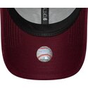 new-era-curved-brim-women-pink-logo-9forty-metallic-logo-new-york-yankees-mlb-red-adjustable-cap