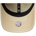 new-era-curved-brim-brown-logo-9twenty-denim-new-york-yankees-mlb-beige-adjustable-cap