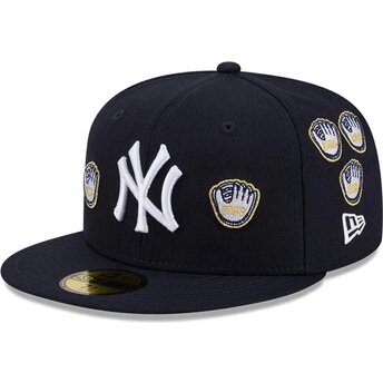 New Era Flat Brim 59FIFTY Spike Lee Gloves New York Yankees MLB Navy Blue Fitted Cap