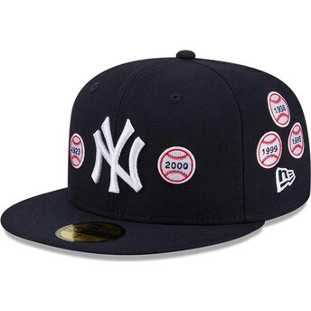 New Era Flat Brim 59FIFTY Spike Lee Patches New York Yankees MLB Navy Blue Fitted Cap
