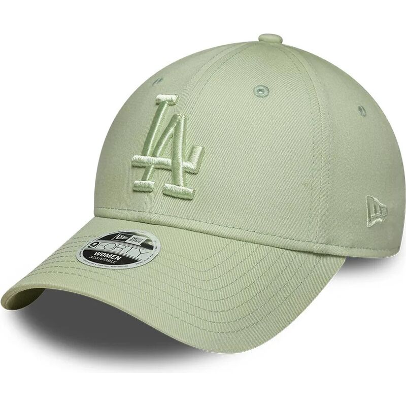 new-era-curved-brim-women-green-logo-9forty-league-essential-los-angeles-dodgers-mlb-green-adjustable-cap