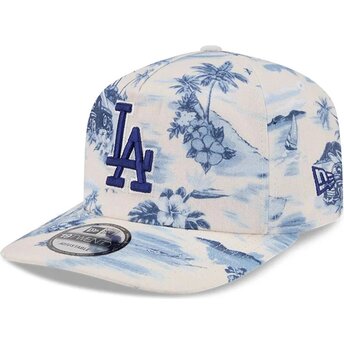 New Era Curved Brim 19TWENTY Tropics Los Angeles Dodgers MLB Blue Snapback Cap