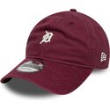 new-era-curved-brim-9twenty-mini-logo-detroit-tigers-mlb-maroon-adjustable-cap