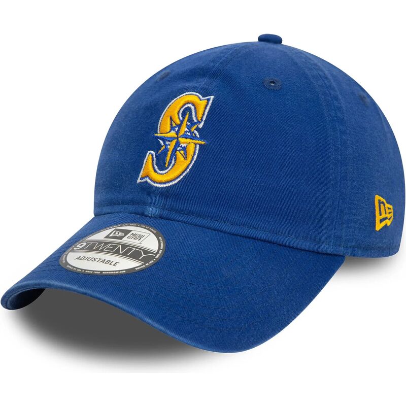 new-era-curved-brim-9twenty-core-classic-seattle-mariners-mlb-blue-adjustable-cap new-era-curved-brim-9twenty-core-classic-seattle-mariners-mlb-blue-adjustable-cap