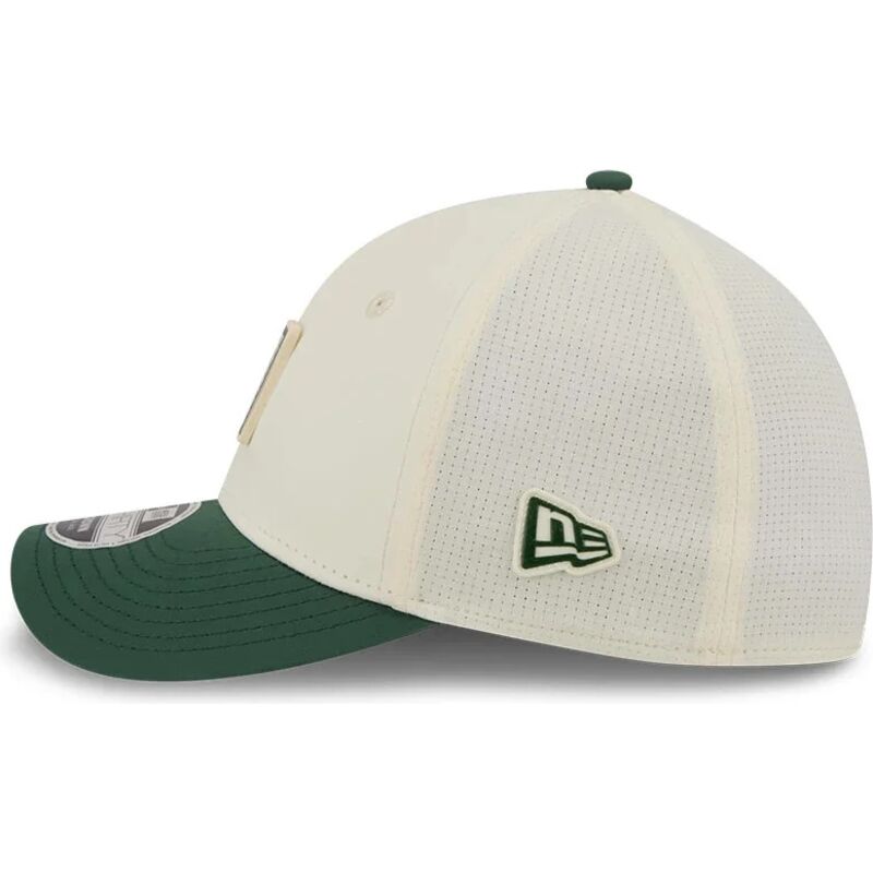 new-era-curved-brim-39thirty-m-crown-training-2026-green-bay-packers-nfl-green-and-beige-fitted-cap